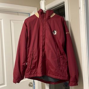 Vintage Columbia FSU Fleece Windbreaker